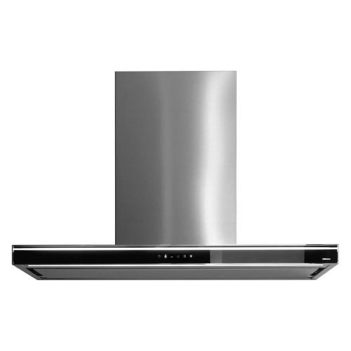 Falmec Lumina Nrs Parete/Wall 120 C0001 Vetro Nero Cono Inox 220-240V 50-60Hz T80 S/Filtro Cappa Parete | Classe A+ | 90 cm, NRS, Touch Control