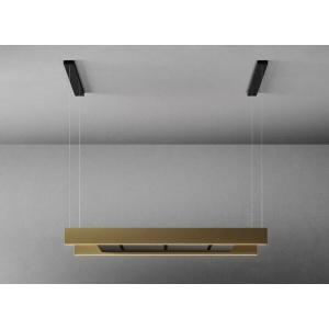 Falmec Light Is.120 C0001 Profilo Bronzo Sat. Nero 220-240V - 50-60Hz T50 C/Filtro Cappa Isola | Classe A | Cappa isola da 120 cm, profilo bronzo satinato, tecnologia Multi-Air, illuminazione LED, comandi touch