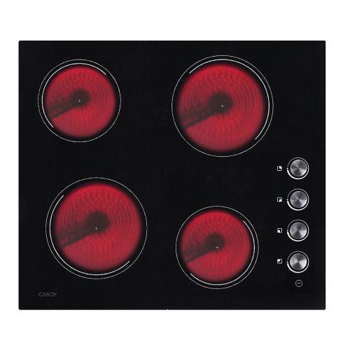 Candy CHK46C Piano cottura in vetroceramica Da incasso | Nero, Da incasso, 58 cm