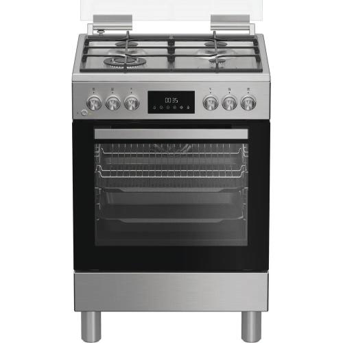 Hotpoint-Ariston HS68G8PHX/E/1 Cucina Libera installazione | Classe A | Forno elettrico, piano 4 gas, finitura inox