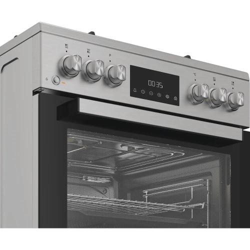 Hotpoint-Ariston HS68G8PHX/E/1 Cucina Libera installazione | Classe A | Forno elettrico, piano 4 gas, finitura inox