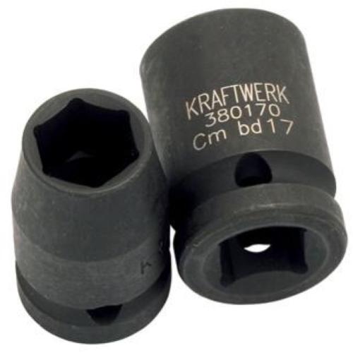 Kraftwerk Tools 380360 Chiave a bussola a percussione corto, 1/2", 36 mm