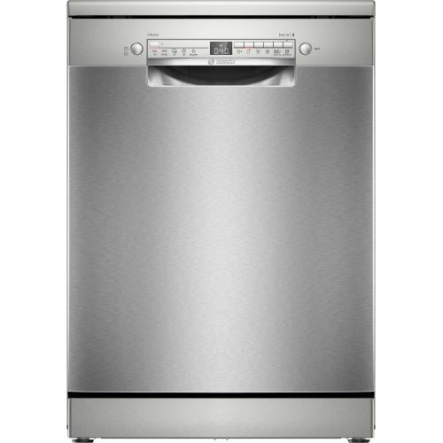 BOSCH SMS2HTI02E Lavastoviglie Libera installazione | Classe D | Libera installazione, Dimensione massima (60 cm), Acciaio inox