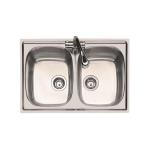 Foster Inox 2V.Prel. F.3,5" - 1279560 Lavello Lavello | 2 vasche, acciaio inox, piletta 3, 5"
