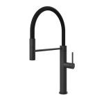 Gessi GESSI 316 Semiprofessionale Matte Black - 60012#299 Miscelatore Lavello | Nero Opaco, Canna semiprofessionale doppia funzione, Altezza canna 250 mm