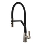 Gessi PROTON Semiprofessionale Finox Brushed Nickel - 17191#149 Miscelatore Lavello | Nichel Spazzolato Finox, Canna semiprofessionale doppia funzione, Altezza canna 250 mm