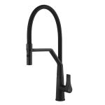 Gessi PROTON Semiprofessionale Matte Black - 17191#299 Miscelatore Lavello | Nero Opaco, Canna semiprofessionale doppia funzione, Altezza canna 250 mm