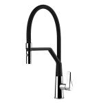 Gessi PROTON Semiprofessionale Chrome - 17191#031 Miscelatore Lavello | Cromo Lucido, Canna semiprofessionale doppia funzione, Altezza canna 250 mm