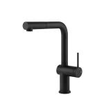 Gessi INEDITO Monogetto Matte Black - 60433#299 Miscelatore Lavello | Nero Opaco, Bocca monogetto fissa, Portata ridotta water saving
