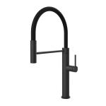 Gessi GESSI 316 Semiprofessionale Matte Black - 60014#299 Miscelatore Lavello | Nero Opaco, Canna semiprofessionale doppia funzione, Altezza canna 250 mm