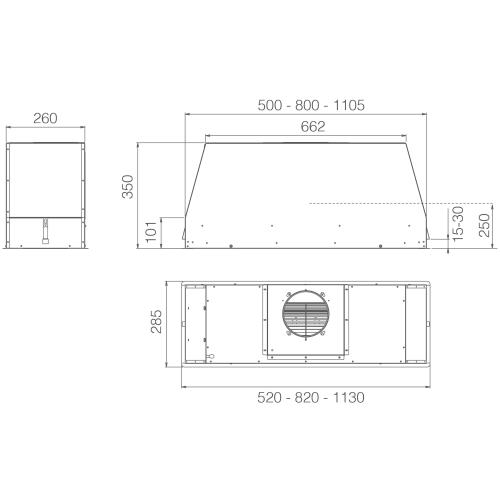 elica CT35 PRO IX/A/60 - PRF0183203 Cappa Incasso | Classe A | Larghezza 60 cm, Acciaio Inox, Classe A