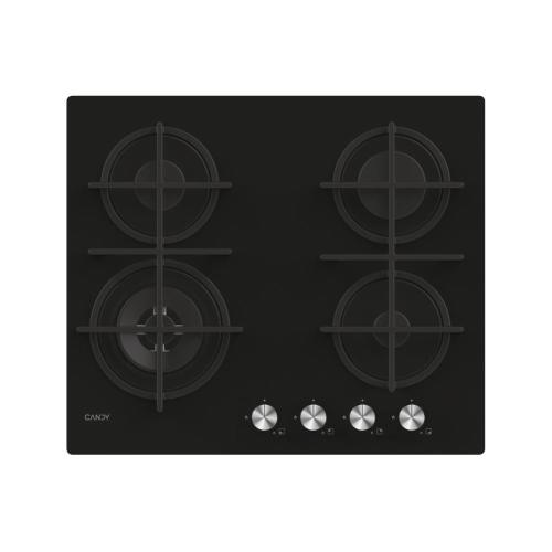 Candy CDIV6GBFE4WB Piano cottura a gas incasso Nero, Da incasso, 60 cm