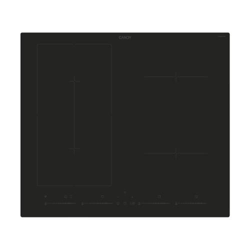 Candy CETPS64MCWFITT/1 Piano cottura a induzione incasso Nero, Da incasso, 59 cm
