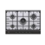 Haier HAHG74S2X Piano cottura a gas incasso Acciaio inox, Da incasso, 74.5 cm