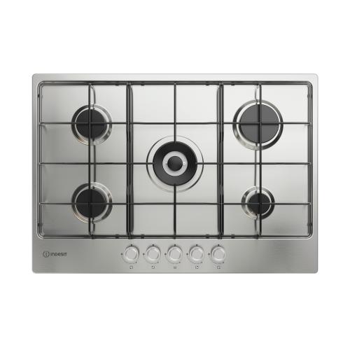 Indesit THP752WIXI1 Piano cottura a gas incasso Acciaio inox, Da incasso, 75 cm