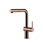 Gessi INEDITO Monogetto Copper PVD - 60433#030 Miscelatore Lavello | Rame Lucido Pvd, Bocca monogetto fissa, Portata ridotta water saving