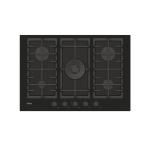 Haier HAVG75S2BPB Piano cottura a gas incasso Nero, Da incasso, 74.5 cm