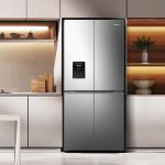 Hisense RQ5P470SMIE Frigocongelatore Libera installazione | Classe E | 482 L, No Frost (frigorifero), 8 kg/24h