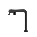 Gessi FISSO Girevole Matte Black - 60073#299 Miscelatore Lavello | Nero Opaco, Canna girevole 360°, Portata regolabile