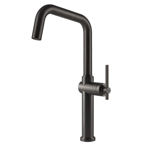 Gessi HABITO Girevole Black Metal Brushed PVD - 60650#707 Miscelatore Lavello | Nero Metal Spazzolato Pvd, Canna girevole 360°, Portata regolabile