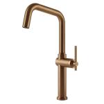 Gessi HABITO Girevole Warm Bronze Brushed PVD - 60650#726 Miscelatore Lavello | Bronzo Caldo Spazzolato Pvd, Canna girevole 360°, Portata regolabile