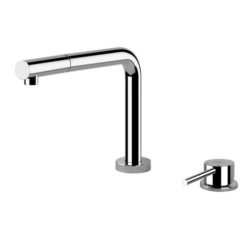 Gessi SU&GIU Sottofinestra Chrome - 50109#031 Miscelatore Lavello | Cromo Lucido, Canna abbattibile sottofinestra, Altezza ridotta sottofinestra
