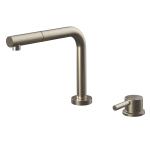 Gessi SU&GIU Sottofinestra Finox Brushed Nickel - 50109#149 Miscelatore Lavello | Nichel Spazzolato Finox, Canna abbattibile sottofinestra, Altezza ridotta sottofinestra