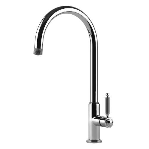 Gessi VENTI20 Girevole Chrome - 60620#031 Miscelatore Lavello | Cromo Lucido, Canna girevole 360°, Portata regolabile