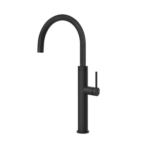 Gessi GESSI 316 Girevole Matte Black - 60020#299 Miscelatore Lavello | Nero Opaco, Canna girevole 360°, Portata regolabile