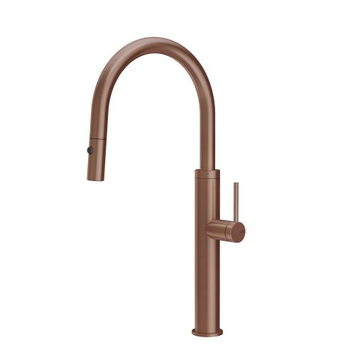 Gessi GESSI 316 Due Getti Copper Brushed PVD - 60022#708 Miscelatore Lavello | Rame Spazzolato Pvd, Doppio getto commutabile, Getto normale e nebulizzato