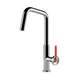 Gessi OFFICINE V Girevole Chrome - 60201#031 Miscelatore Lavello | Cromo Lucido, Canna girevole 360°, Portata regolabile