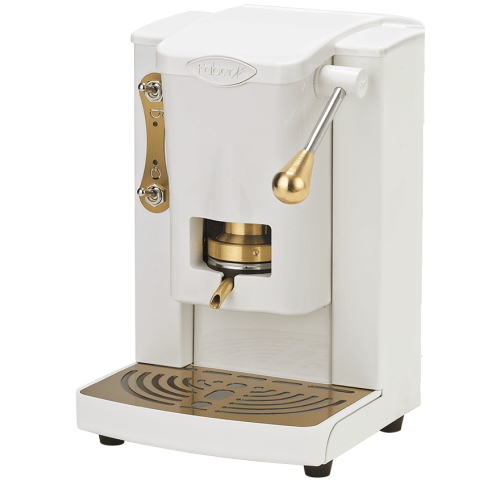Faber Italia PICCOLA KOLOR WHITE MILK PRESTIGE Macchina da caffè Libera installazione | Macchina per caffè a capsule, 1 L, Cialde caffè